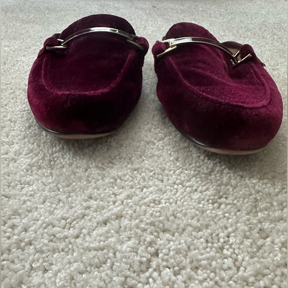 Franco Sarto Pippa Velvet Mules, Burgundy - Picture 4 of 8